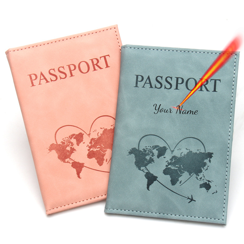 Passport Holder Rfid - Urocza okładka na paszport z mapą