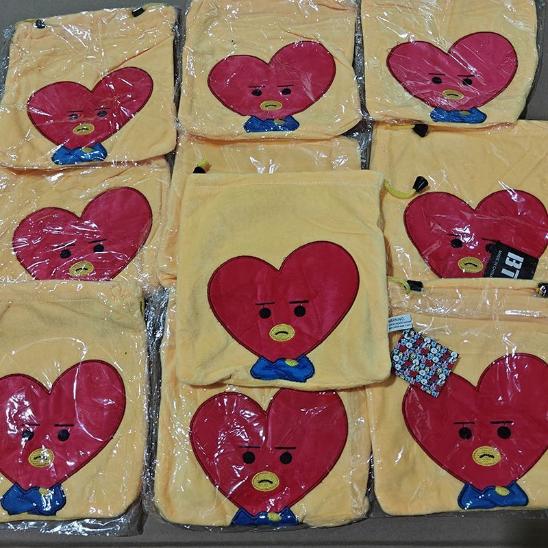 Travel Accessories Toiletries - Torba ze sznurkiem BT21 anime, uroczy