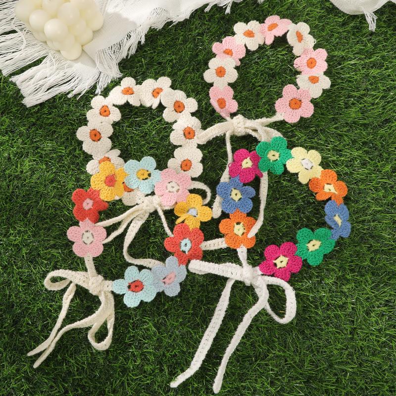Travel Accessories Hawaii - Kolorowe Kwiatowe Opaski Turbanowe Dziane Opaski