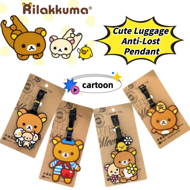 Travel Accessories Unisex - Rilakkuma Kreatywna Personalizowana Zawieszka do Bagażu,