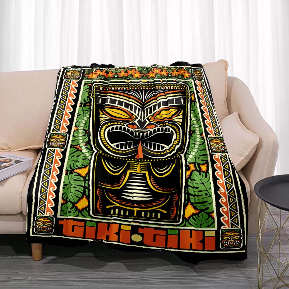 Travel Accessories Hawaii - Tiki Bar flanelowy koc na letnią