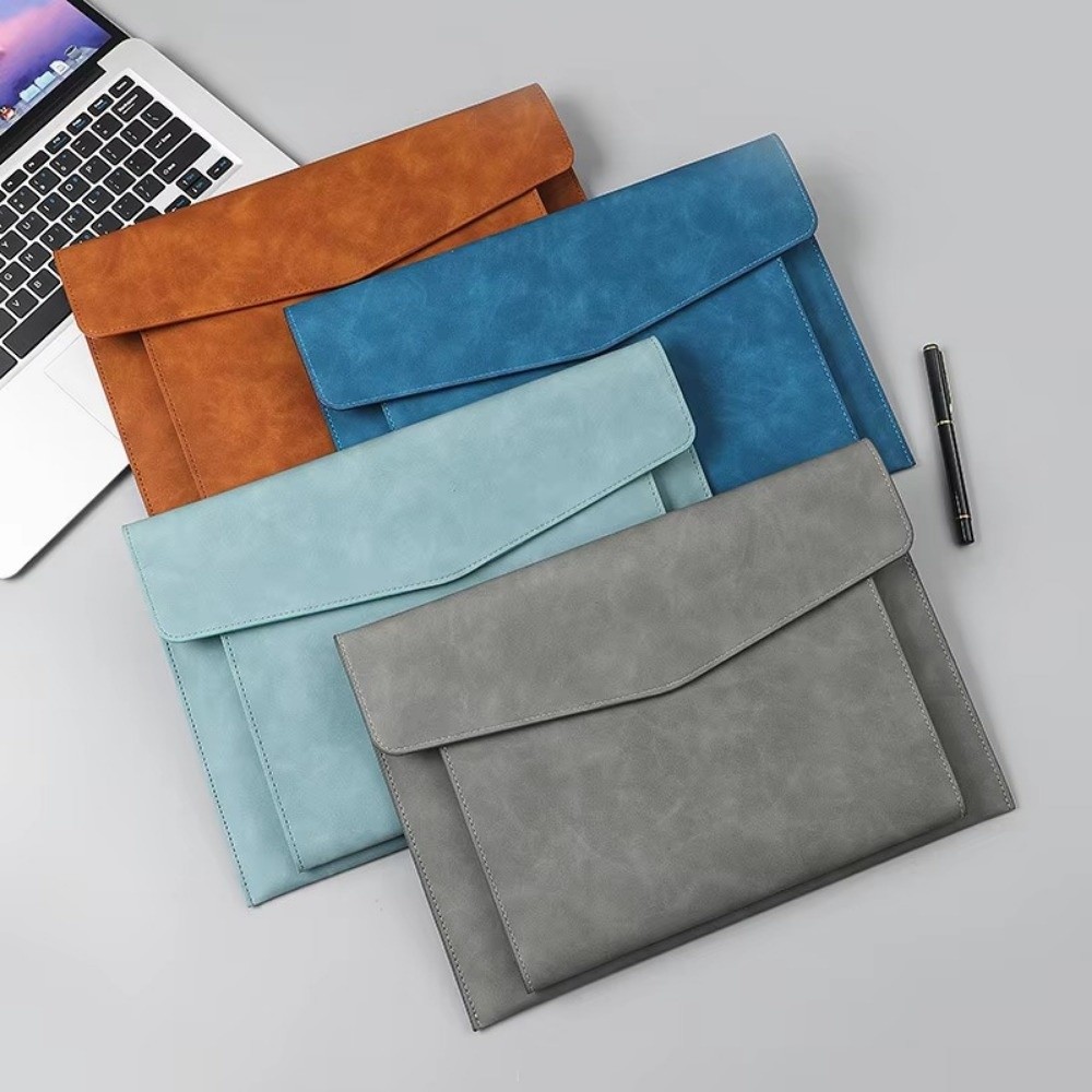 Document Organizer Folder - Przenośna torba na dokumenty A4, skórzana,