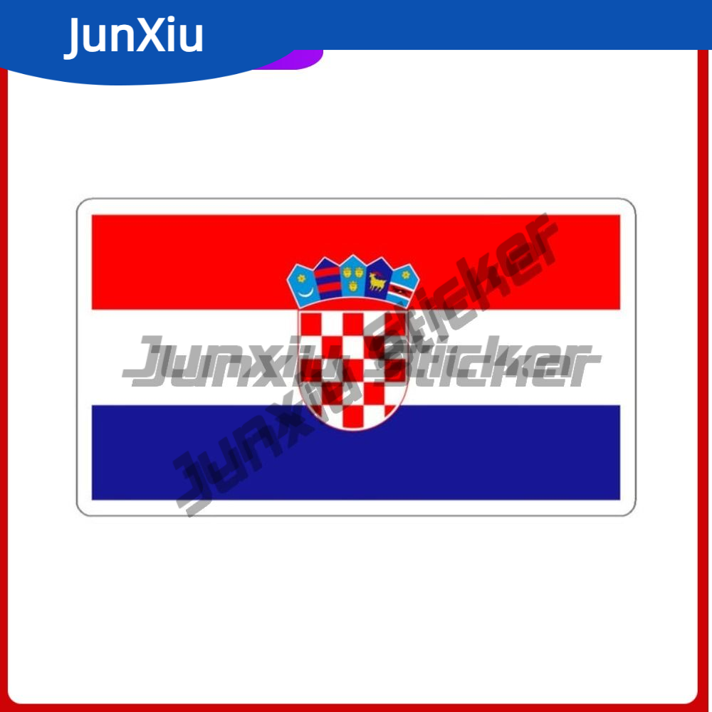 Travel Accessories To Gift - Naklejka podróżnicza z flagą Chorwacji, pamiątka