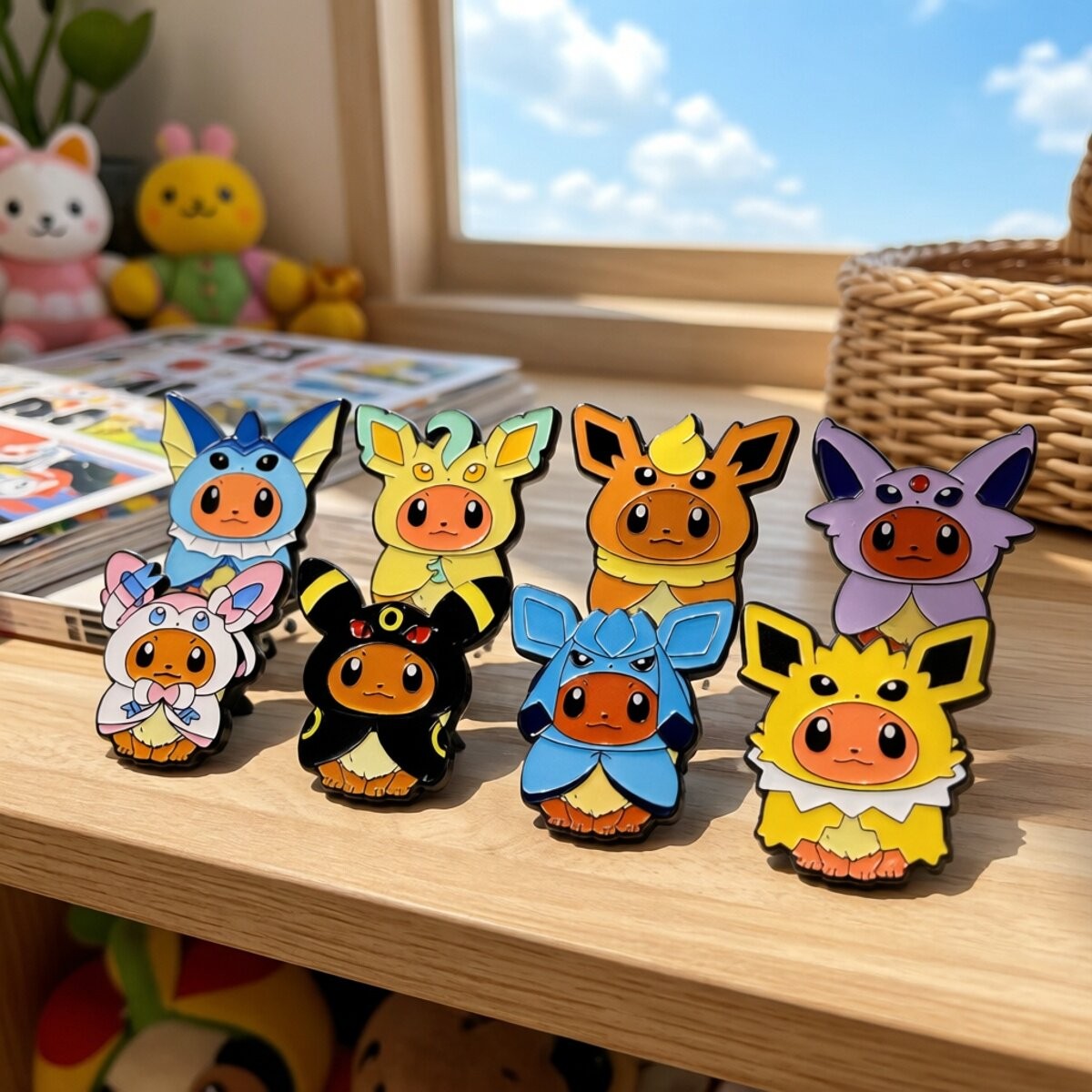 Travel Accessories Japan - Urocze Pokemon Anime Eevee Cos Vaporeon