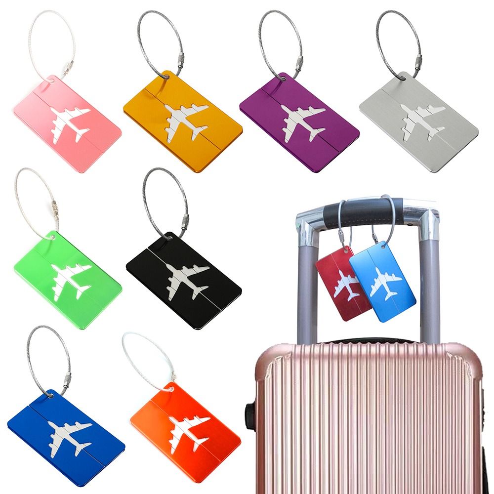 Travel Accessories And Gadgets - Aluminiowe etykiety na bagaż podróżny walizki