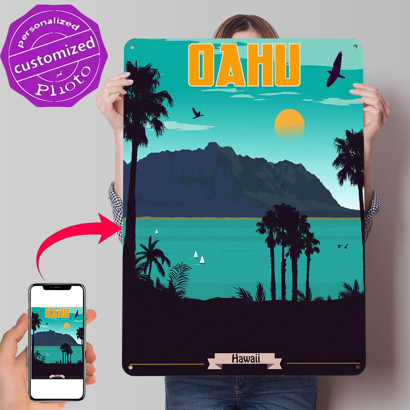Travel Accessories Hawaii - Oahu Hawaje Podróż 3D Teksturowany Drukowany