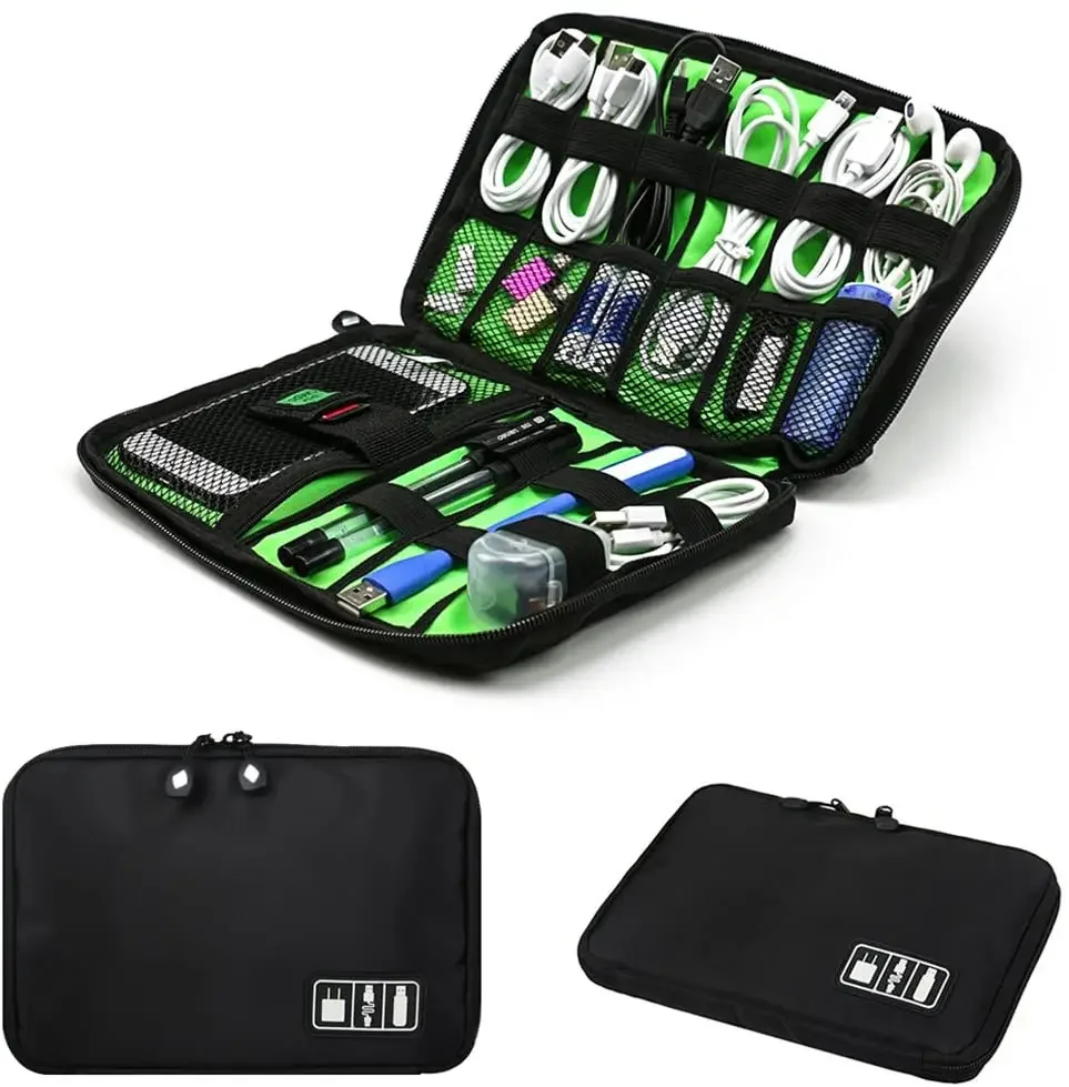Travel Accessories And Gadgets - Zestaw organizerów na kable, torby do