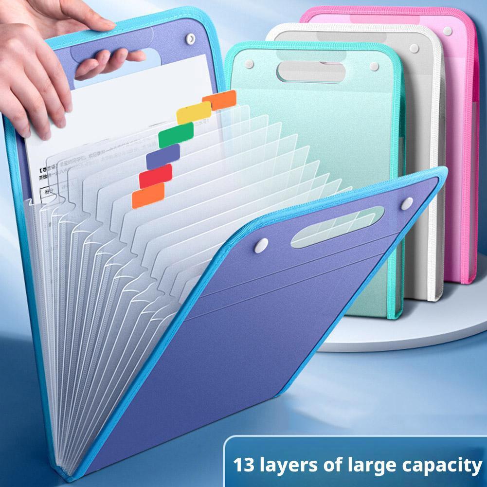 Document Organizer Folder - 13-kieszeniowe segregatory na dokumenty, przenośne, format