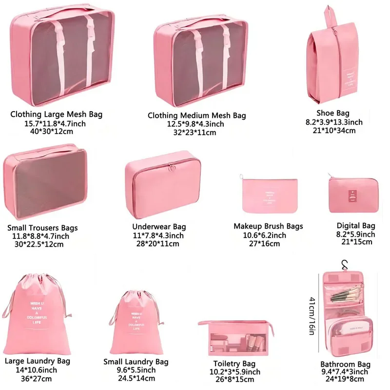 8/9/10/11 sztuk zestaw organiz – Travel Accessories Organiser recenzja i cena
