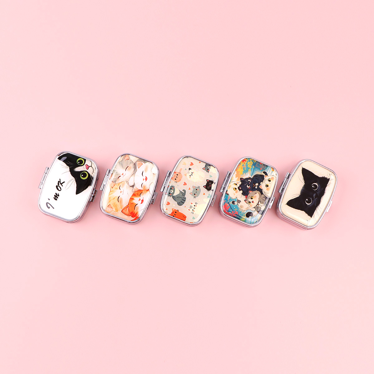Pudełka na leki z czarnym kote – Travel Accessories Japan recenzja i cena