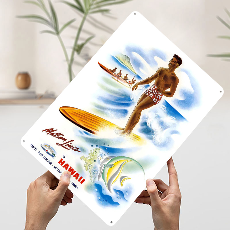 Vintage Plakat Podróżniczy Mat – Travel Accessories Hawaii recenzja i cena