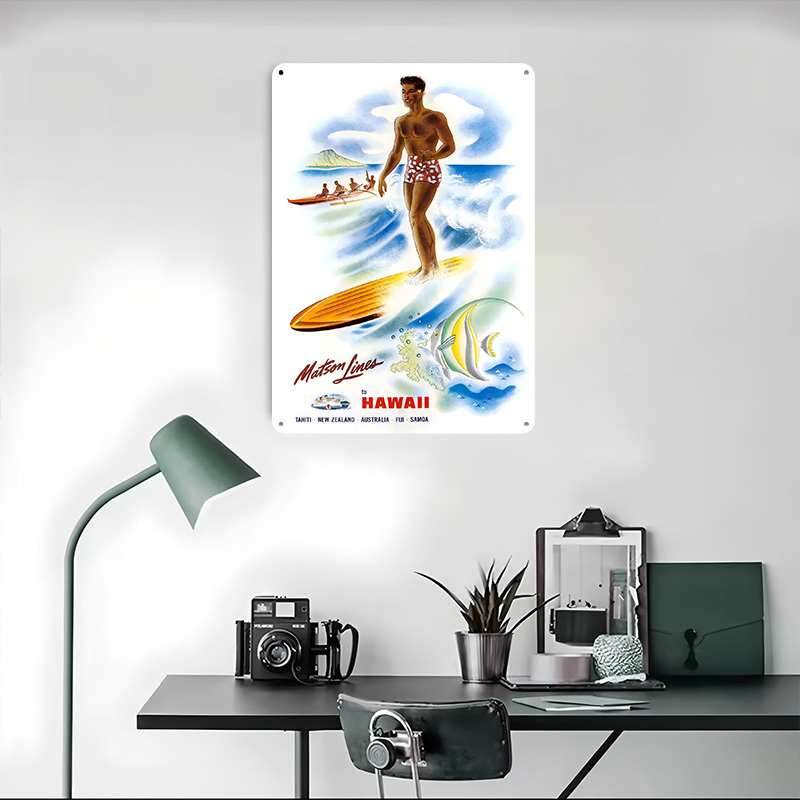 Vintage Plakat Podróżniczy Mat – Travel Accessories Hawaii recenzja i cena