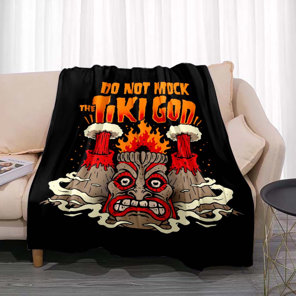 Tiki Bar flanelowy koc na letn – Travel Accessories Hawaii recenzja i cena
