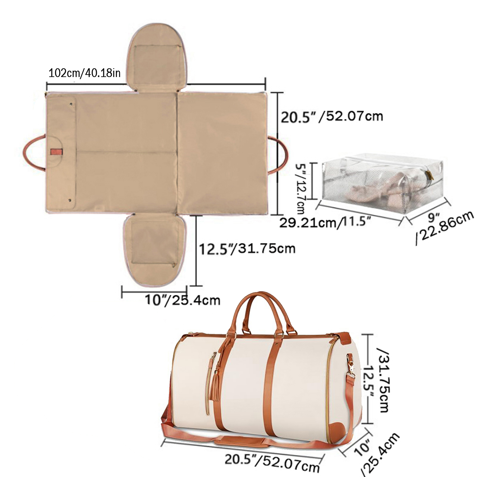 Modna duża składana torba do p – Travel Accessories Organiser recenzja i cena