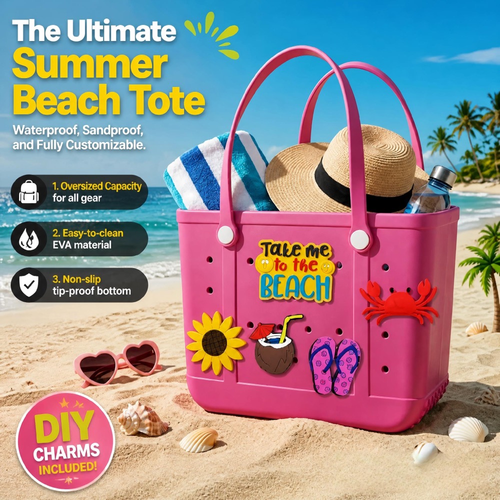 Damska, duża, gumowa torba pla – Travel Accessories To Gift recenzja i cena