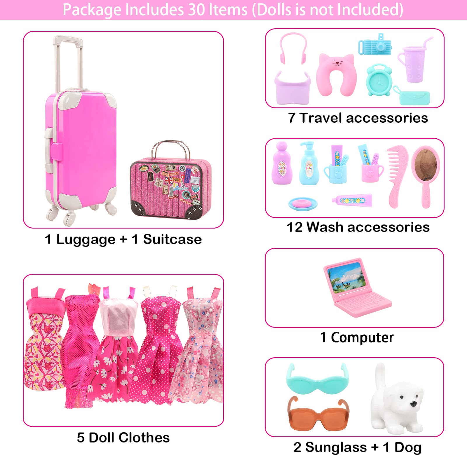 BARWA 30 szt. 11.5 lnch meble  – Travel Accessories With Kids recenzja i cena