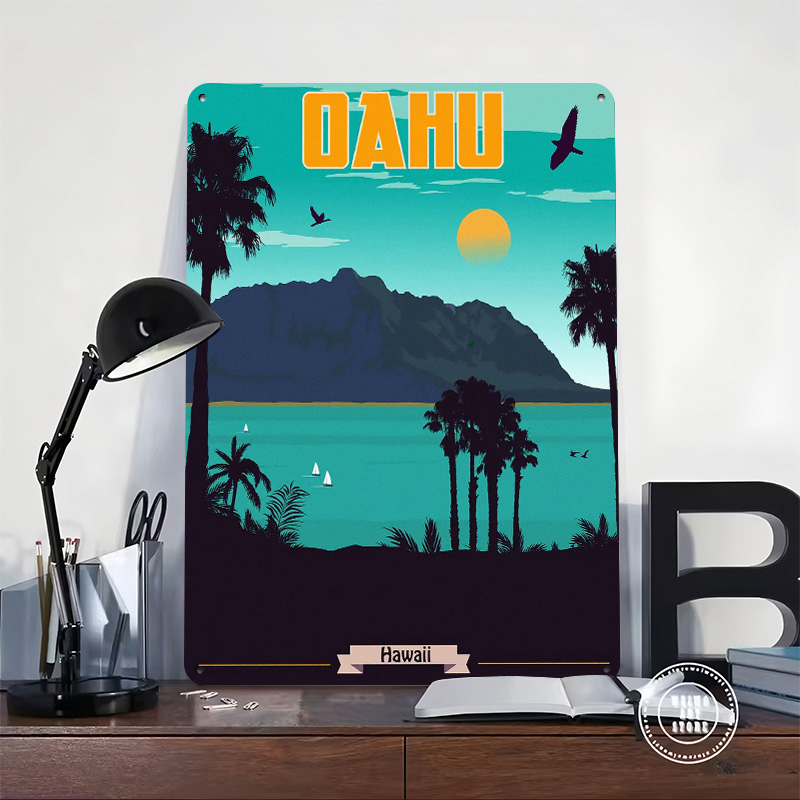 Oahu Hawaje Podróż 3D Teksturo – Travel Accessories Hawaii recenzja i cena