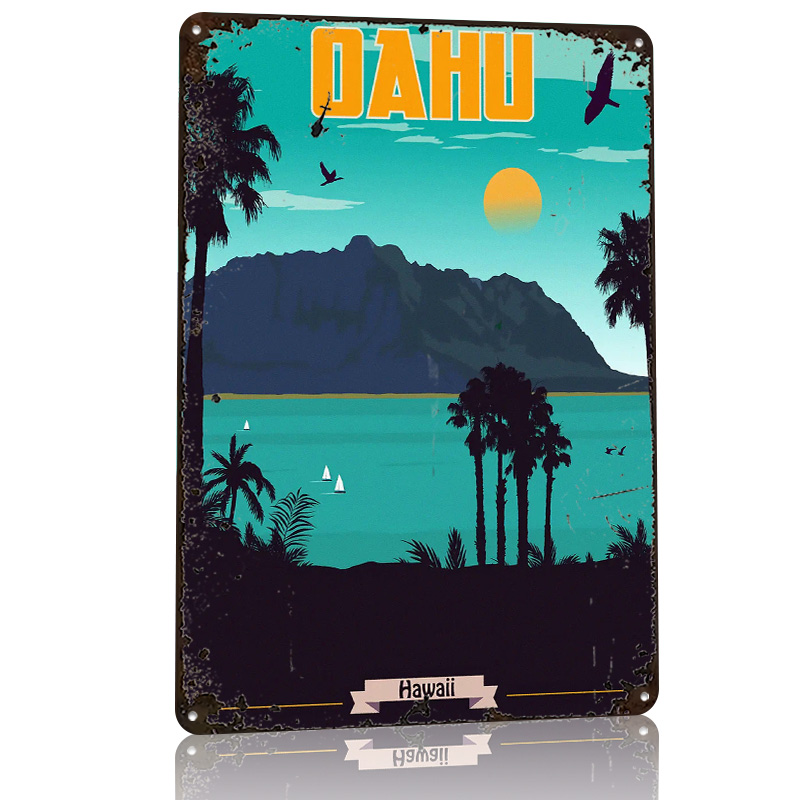 Oahu Hawaje Podróż 3D Teksturo – Travel Accessories Hawaii recenzja i cena