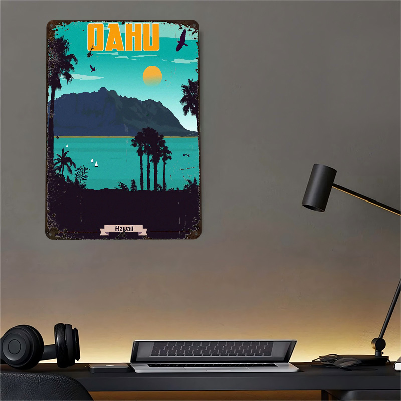 Oahu Hawaje Podróż 3D Teksturo – Travel Accessories Hawaii recenzja i cena