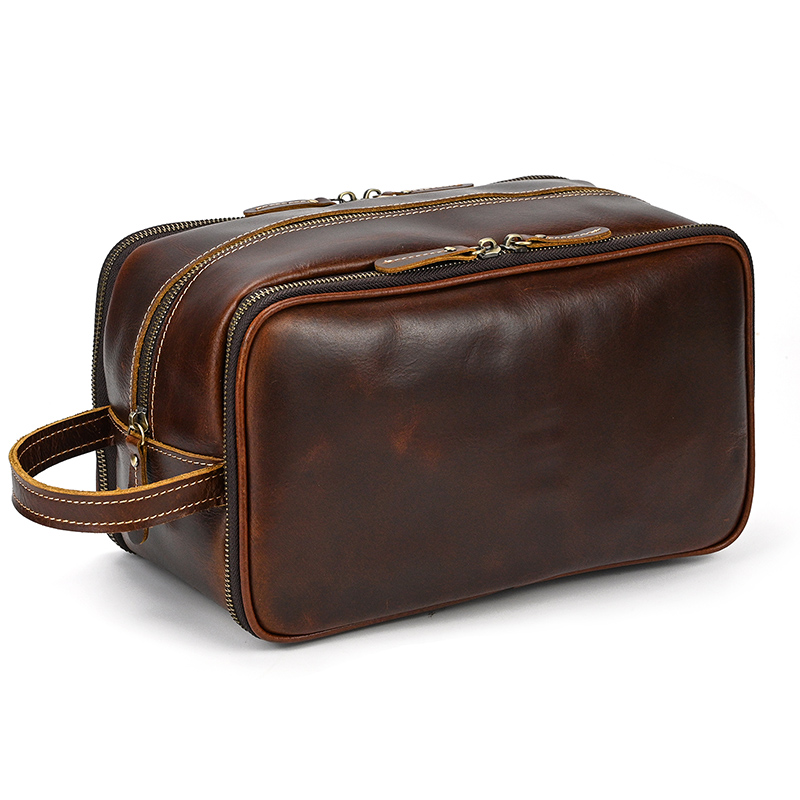 Kosmetyczka ze skóry bydlęcej  – Travel Accessories Toiletries recenzja i cena