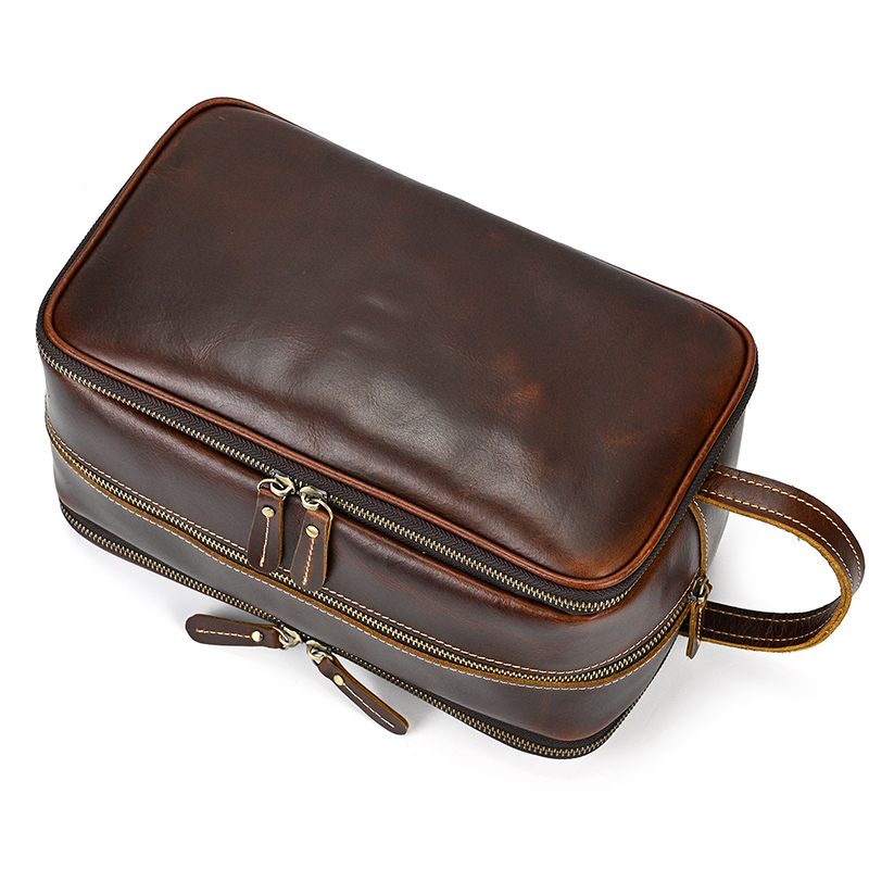 Kosmetyczka ze skóry bydlęcej  – Travel Accessories Toiletries recenzja i cena