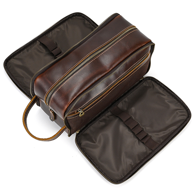 Kosmetyczka ze skóry bydlęcej  – Travel Accessories Toiletries recenzja i cena